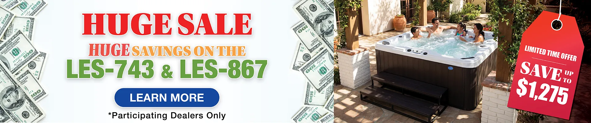 Calspas hot tub being used in a family setting - Long Beach